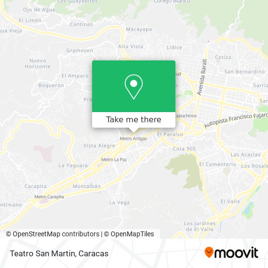 Teatro San Martin map