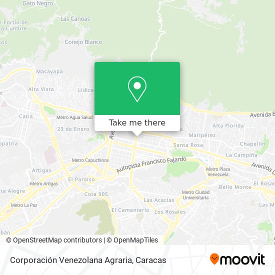 Corporación Venezolana Agraria map