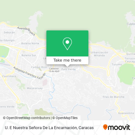 Mapa de U. E Nuestra Señora De La Encarnación