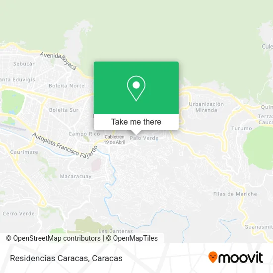 Residencias Caracas map