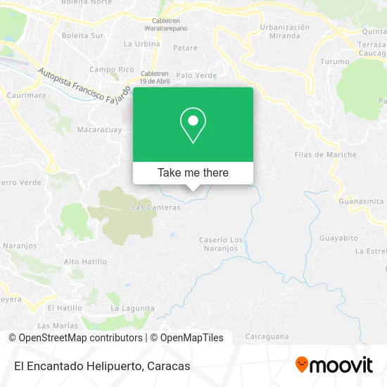 El Encantado Helipuerto map