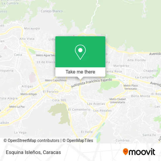 Esquina Isleños map