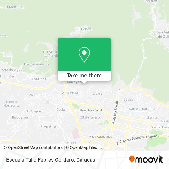 Escuela Tulio Febres Cordero map
