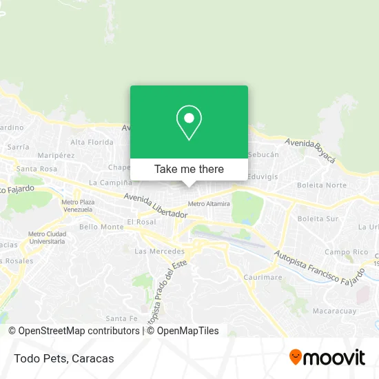 Todo Pets map
