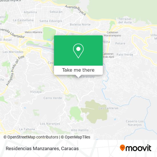 Residencias Manzanares map