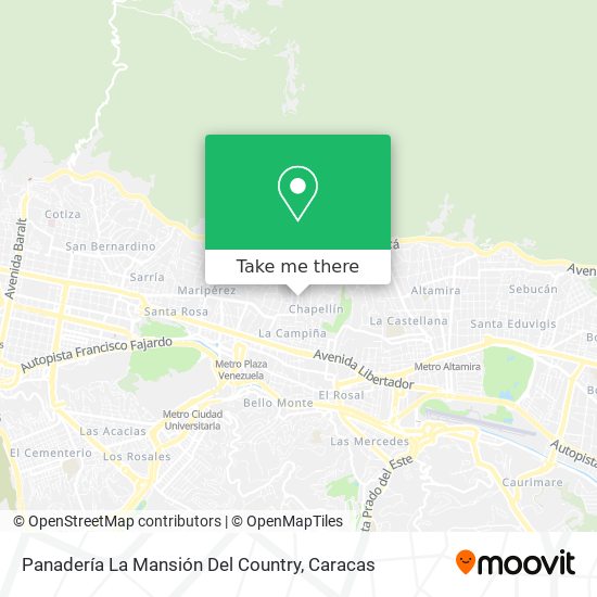 Panadería La Mansión Del Country map