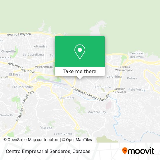 Centro Empresarial Senderos map