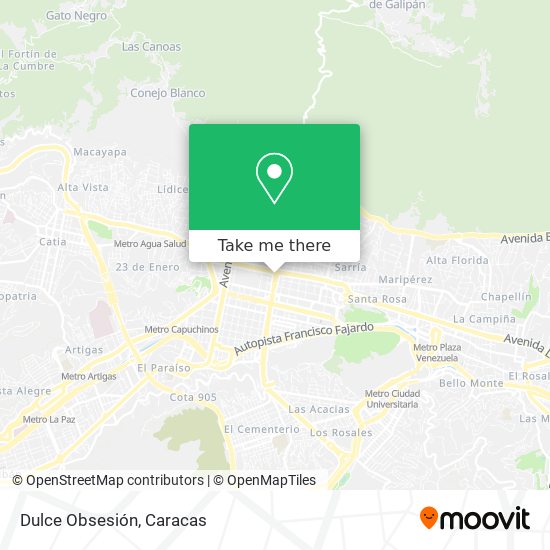 Mapa de Dulce Obsesión