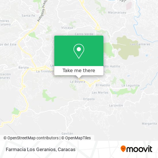 Mapa de Farmacia Los Geranios