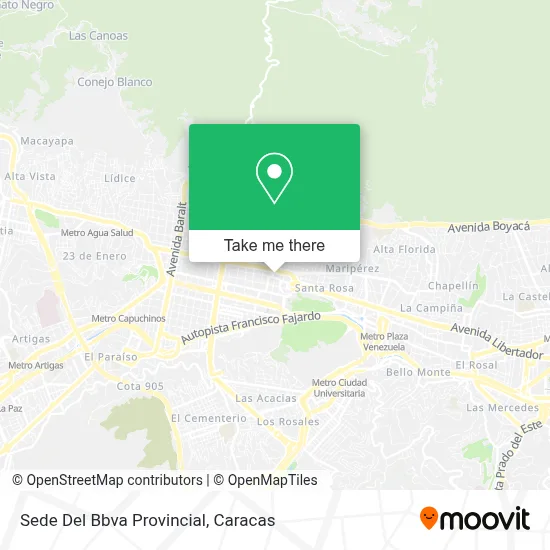 Mapa de Sede Del Bbva Provincial