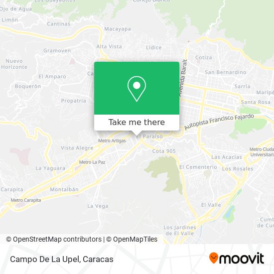 Campo De La Upel map