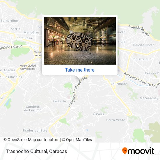 Trasnocho Cultural map