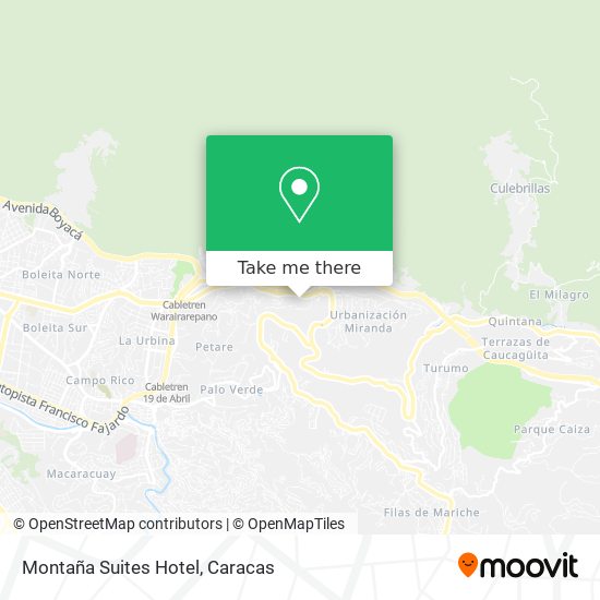 Montaña Suites Hotel map