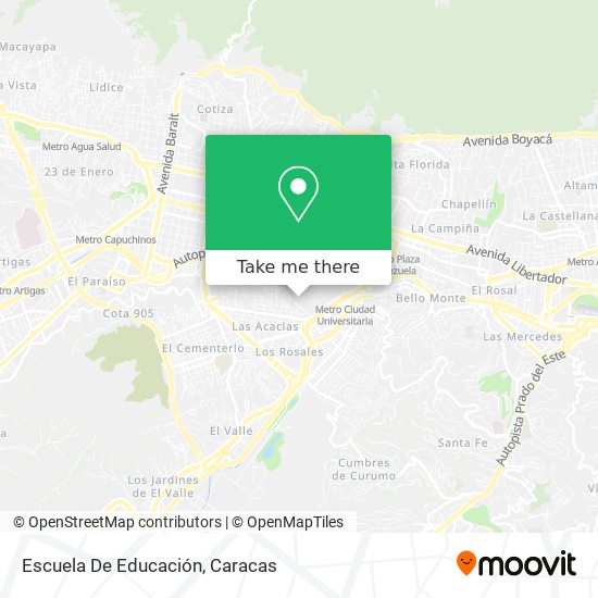 Escuela De Educación map