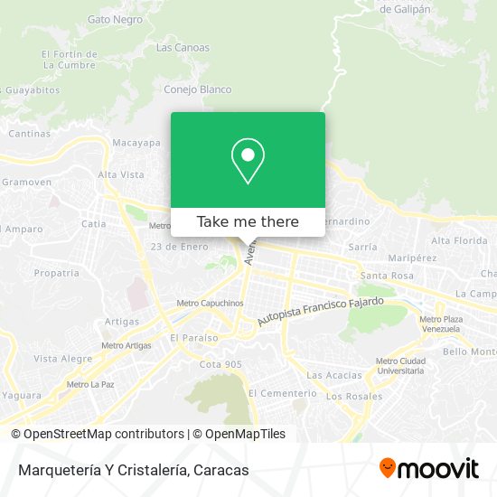Mapa de Marquetería Y Cristalería