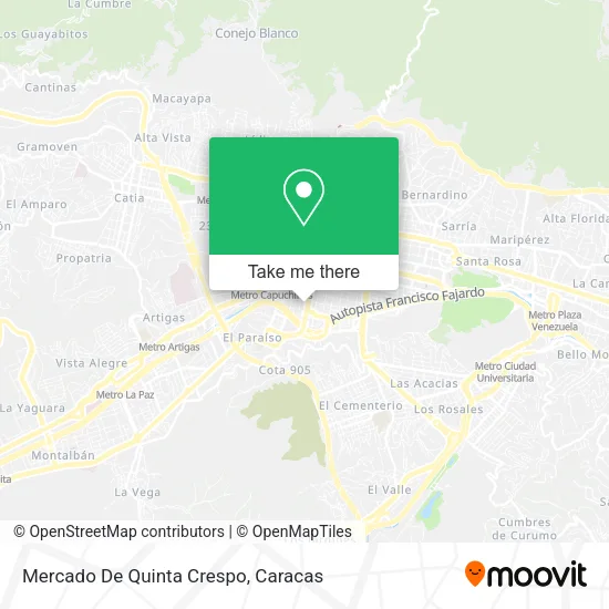 Mercado De Quinta Crespo map