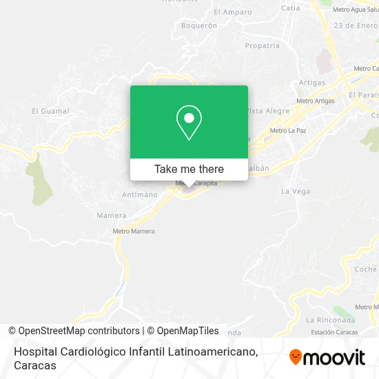 Mapa de Hospital Cardiológico Infantil Latinoamericano