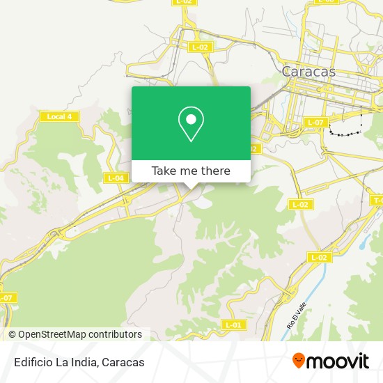 Edificio La India map