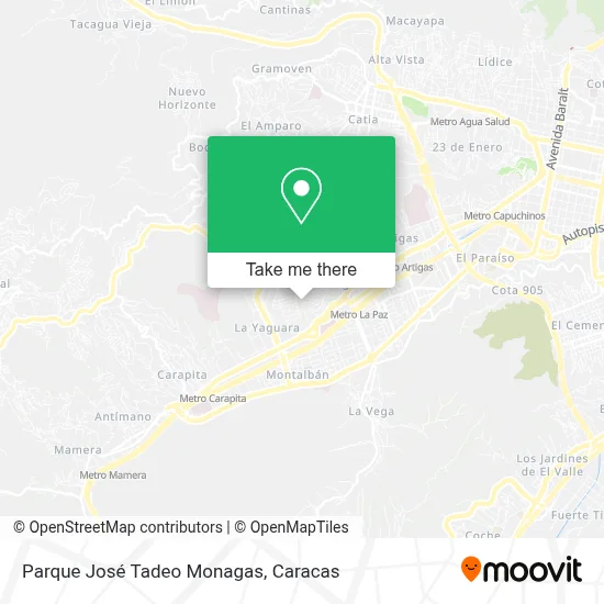 Parque José Tadeo Monagas map