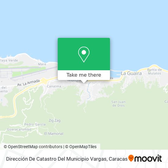 Dirección De Catastro Del Municipio Vargas map