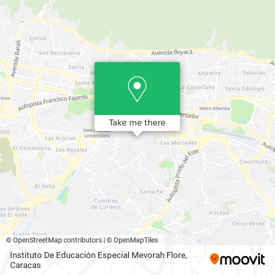 Instituto De Educación Especial Mevorah Flore map