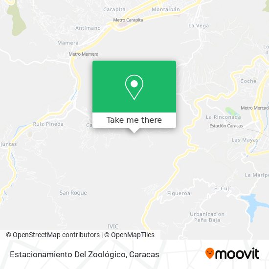 Estacionamiento Del Zoológico map
