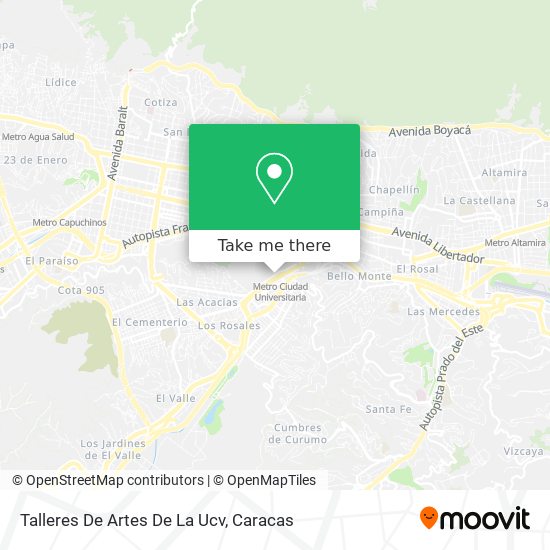 Mapa de Talleres De Artes De La Ucv