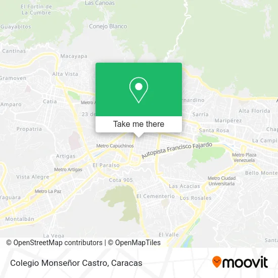Colegio Monseñor Castro map