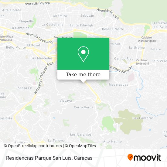 Residencias Parque San Luis map