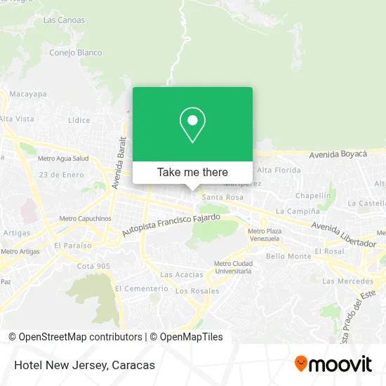 Mapa de Hotel New Jersey