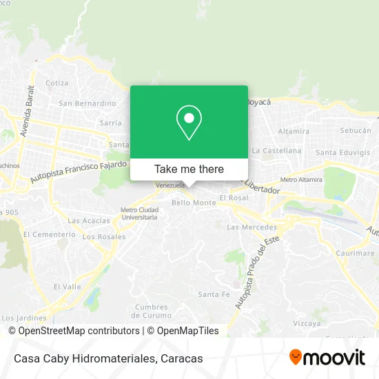 Casa Caby Hidromateriales map