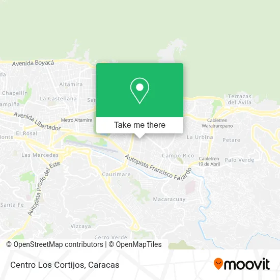Mapa de Centro Los Cortijos