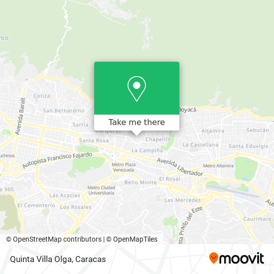 Quinta Villa Olga map