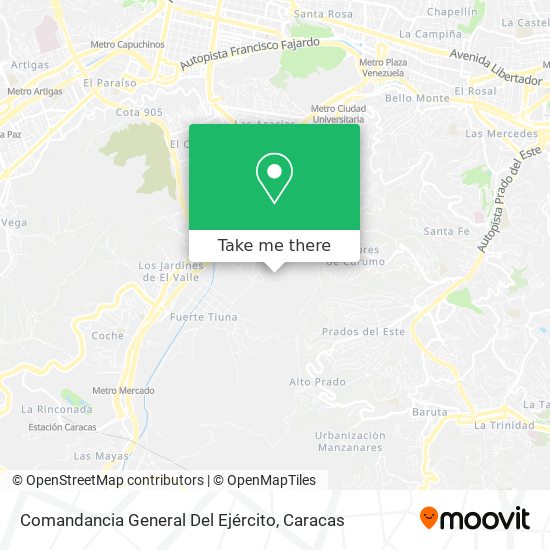 Comandancia General Del Ejército map