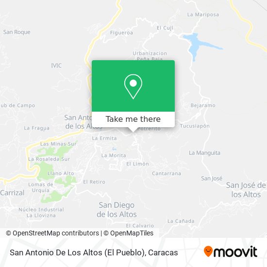 San Antonio De Los Altos (El Pueblo) map