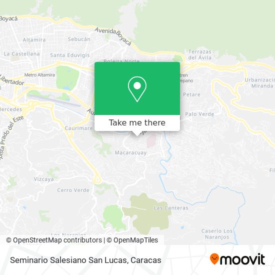 Mapa de Seminario Salesiano San Lucas