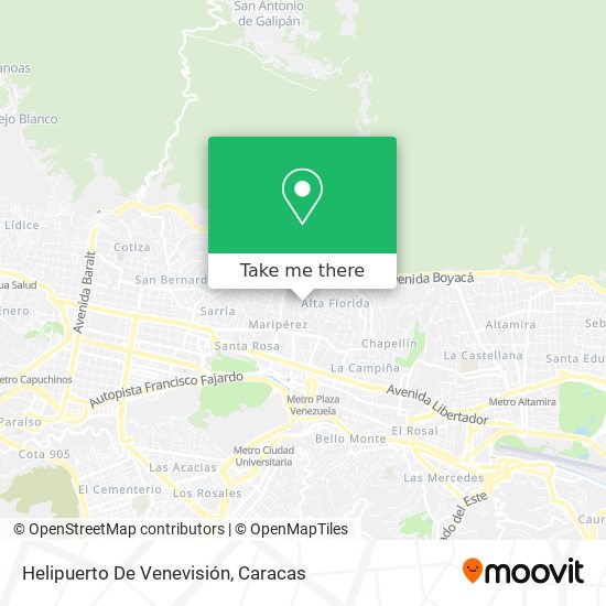 Helipuerto De Venevisión map