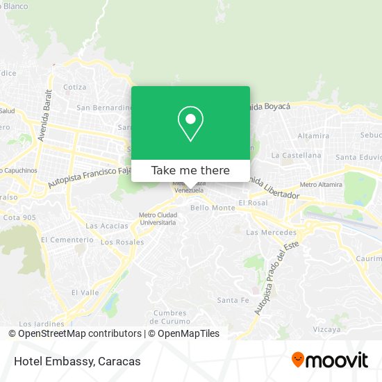 Mapa de Hotel Embassy