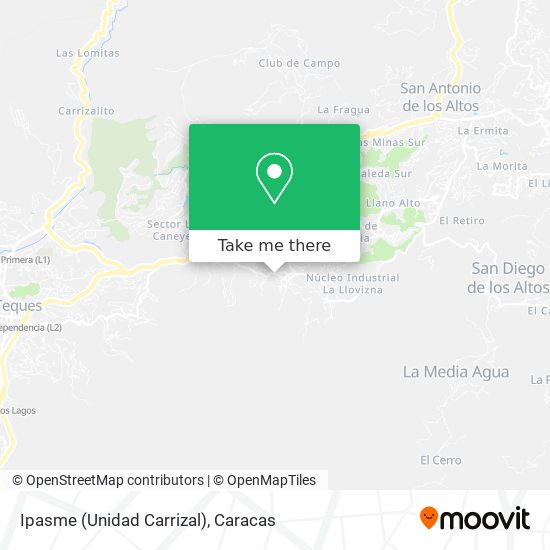 Ipasme (Unidad Carrizal) map
