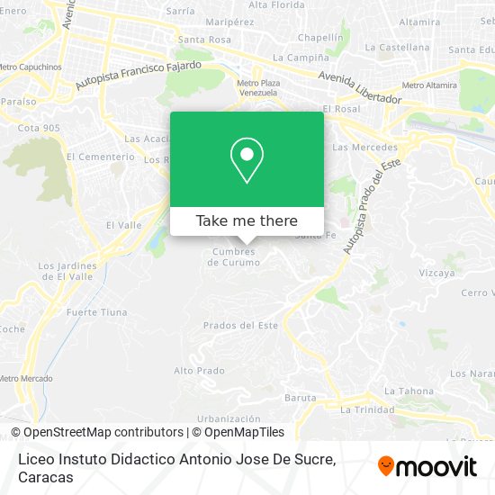 Liceo Instuto Didactico Antonio Jose De Sucre map