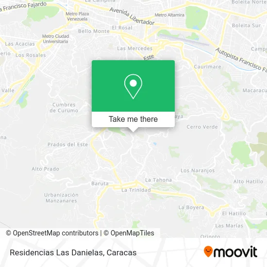 Residencias Las Danielas map