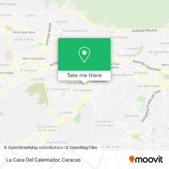 La Casa Del Calentador map