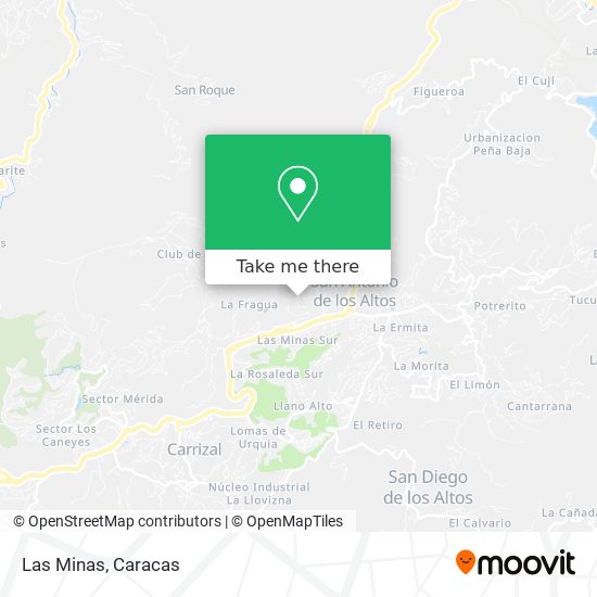 Las Minas map