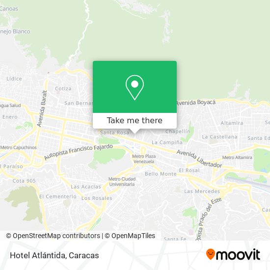 Hotel Atlántida map