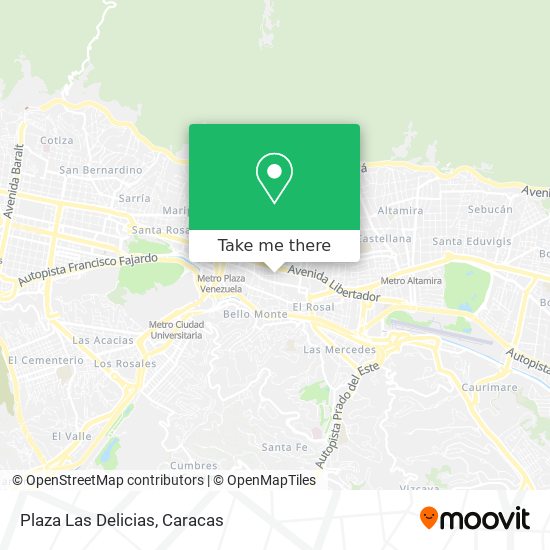 Mapa de Plaza Las Delicias