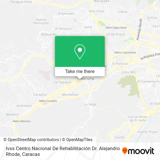 Ivss Centro Nacional De Rehabilitación Dr. Alejandro Rhode map