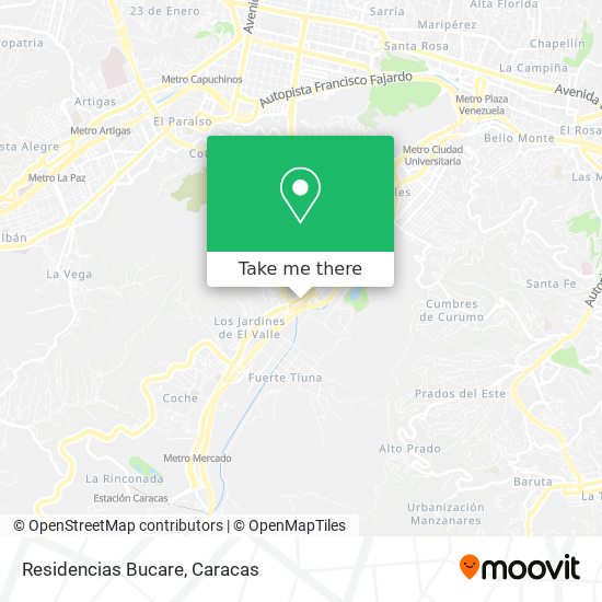 Residencias Bucare map