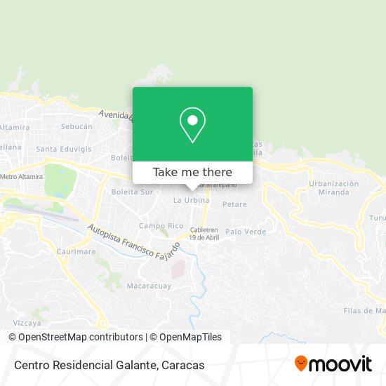 Mapa de Centro Residencial Galante