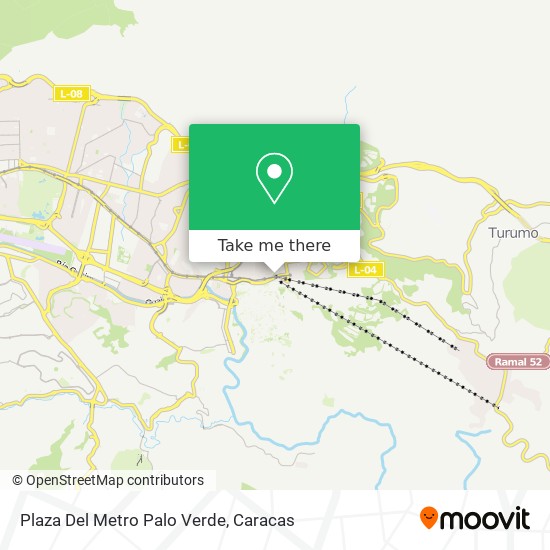 Plaza Del Metro Palo Verde map