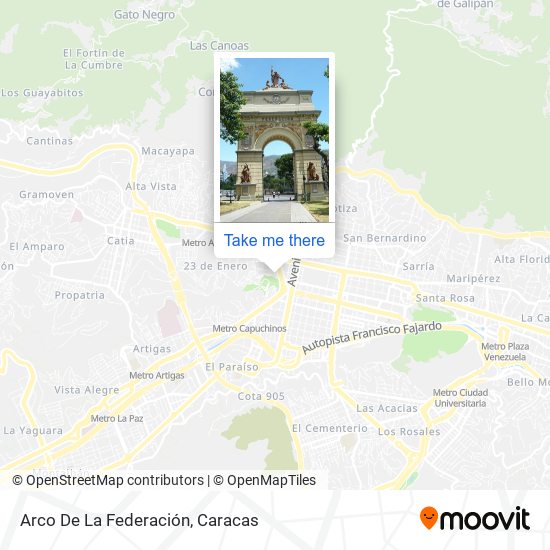 Arco De La Federación map